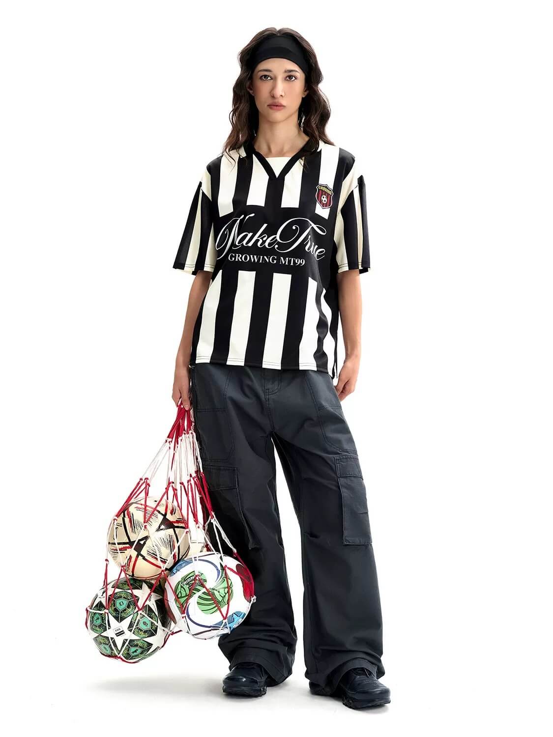 F3F Select Striped Polo Collar Short Sleeve Soccer Jersey
