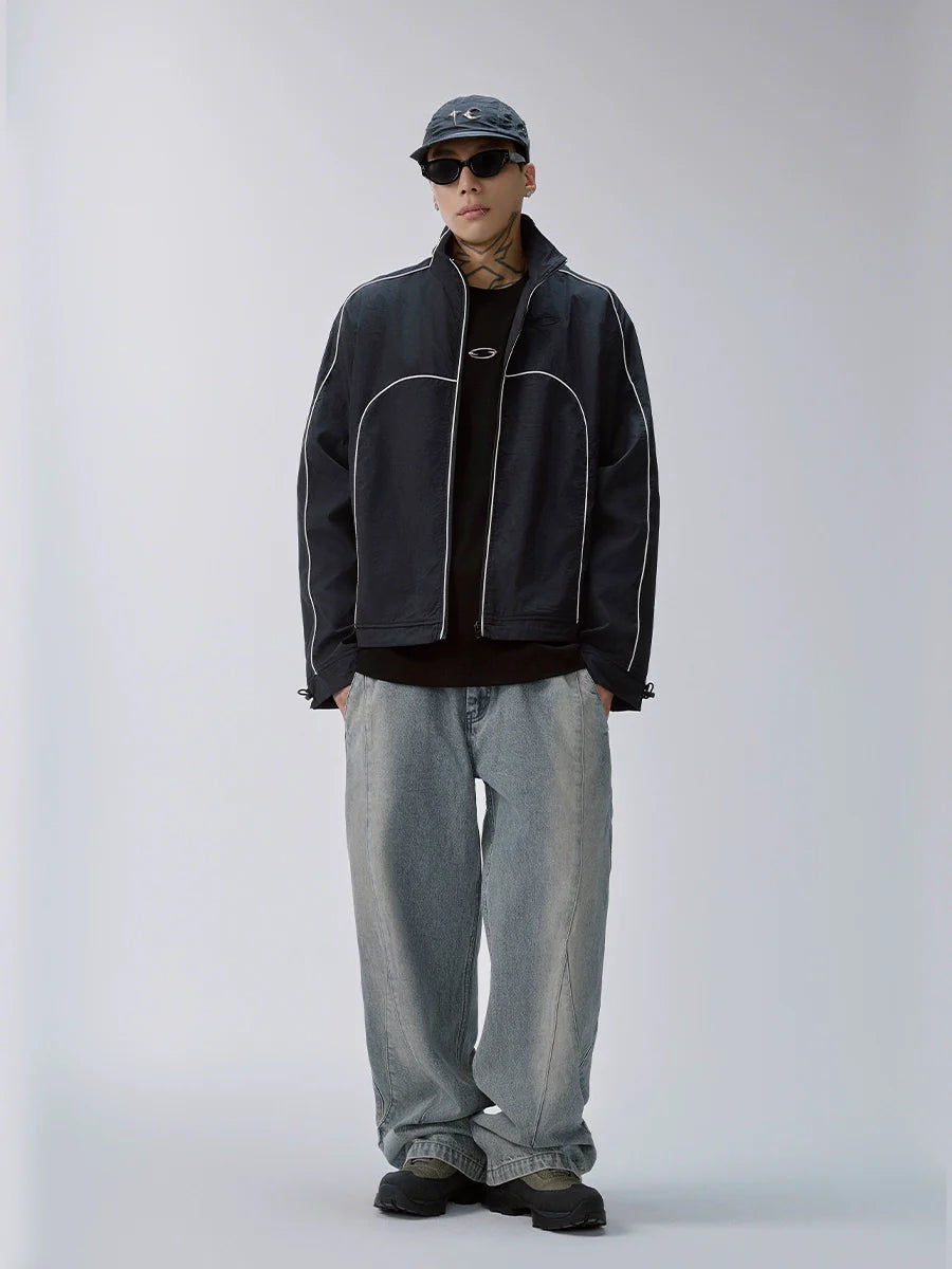 F2CE Color Block Patchwork Track Jacket