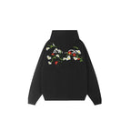 Achock Logo Floral Embroidered Hoodie