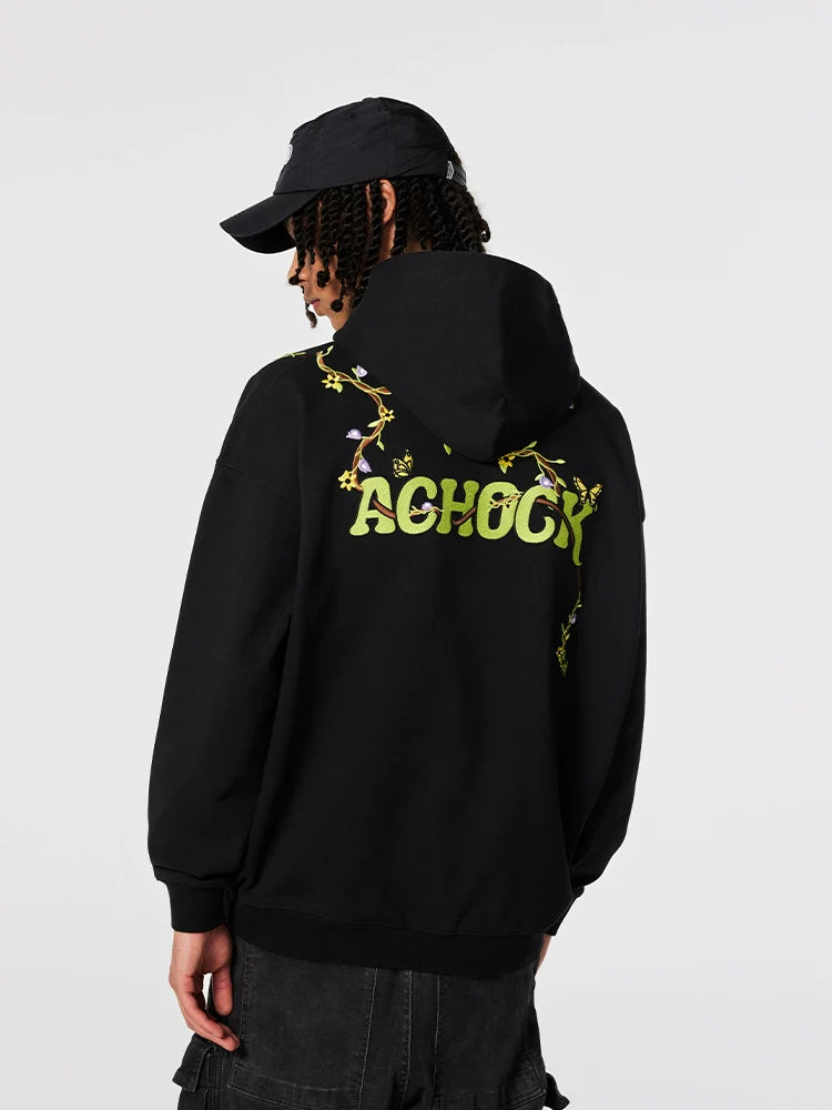 Achock Little Devil Embroidery Hoodie
