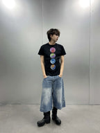 KARMANISTIC Multi Color Yin Yang Print Tee