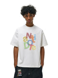 ANTIDOTE Colorful Crayon Print Tee