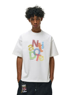 ANTIDOTE Colorful Crayon Print Tee