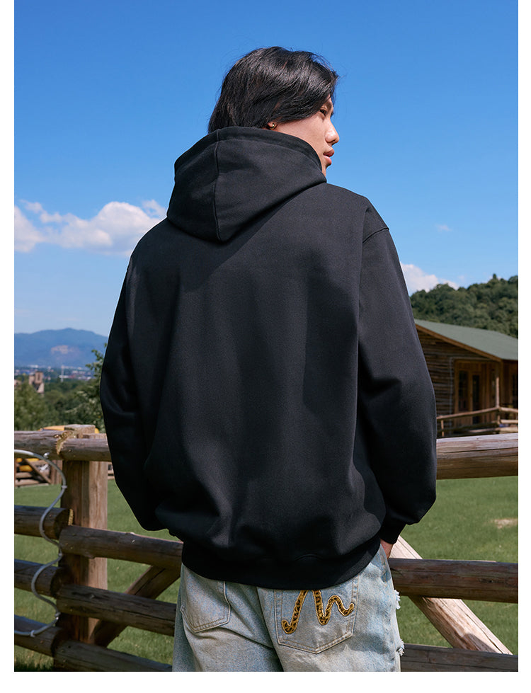 MEDM Flower Logo Embroidered Zip-Up Hoodie