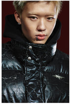 Remedy Cracked Design Puffer Vest
