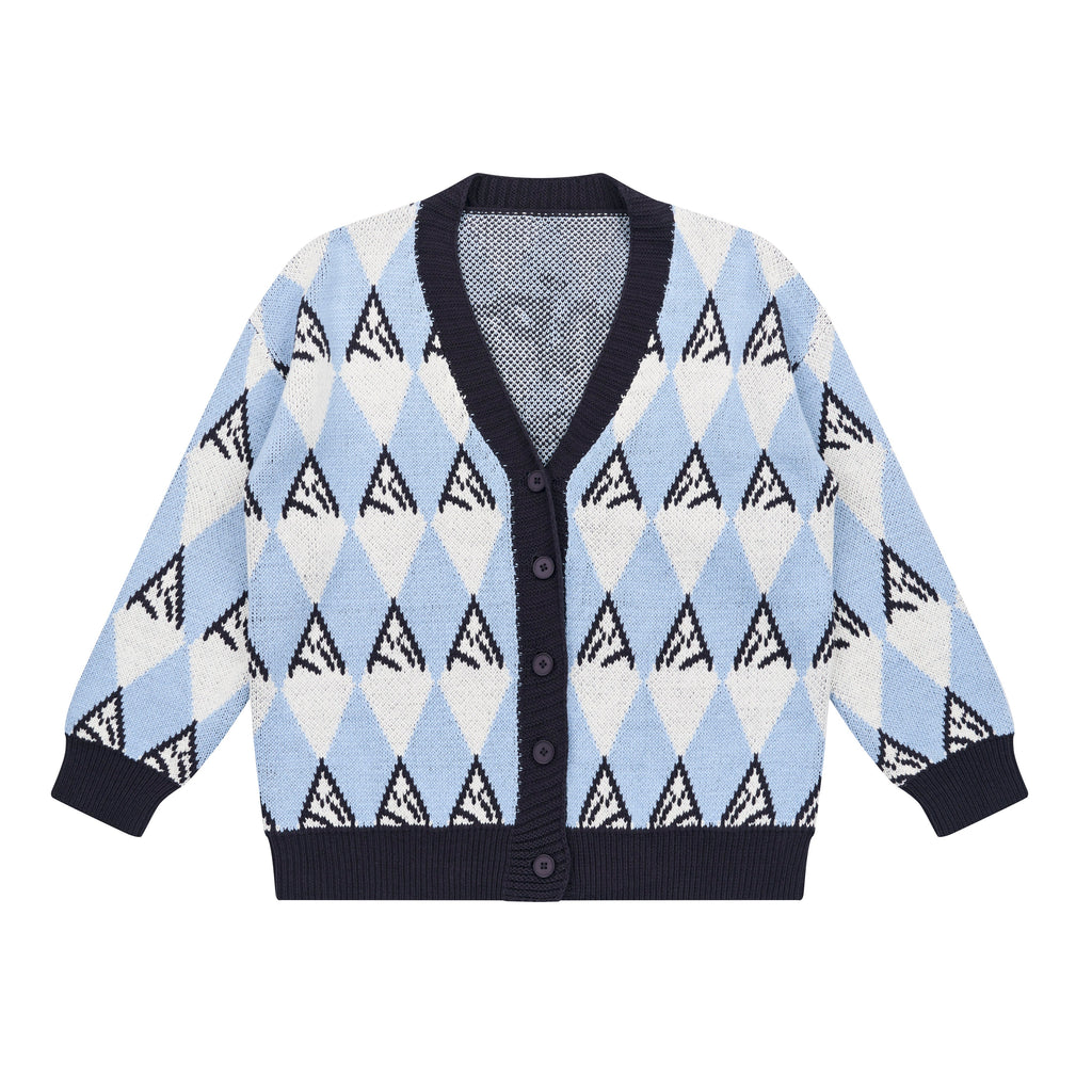 EMPTY REFERENCE Snow Mountain Stitching Cardigan