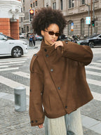 STEEPC Pure Wool Mid Length Coat