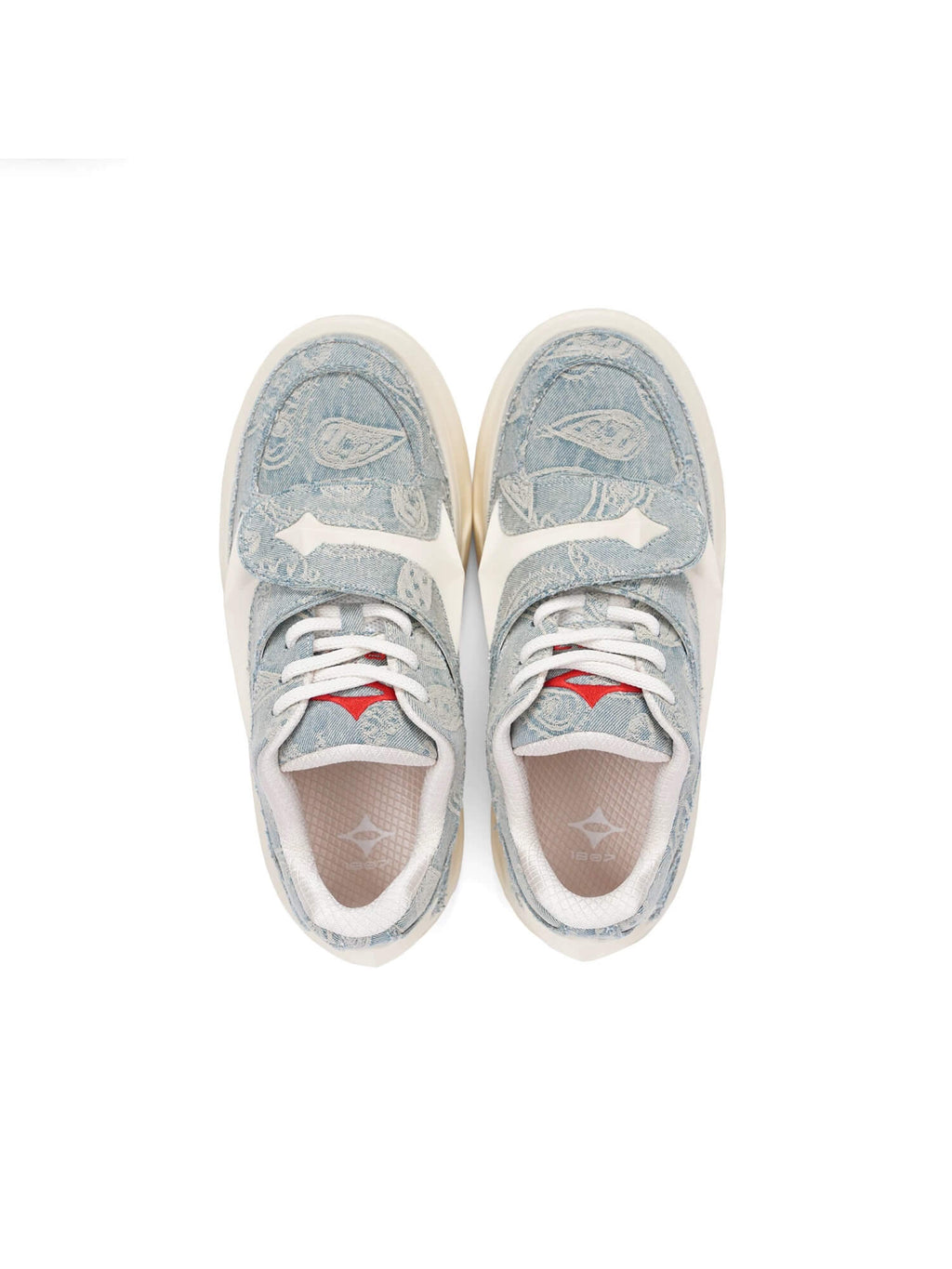 1807 INF-002 Paisley Star Straps Chunky Sneakers