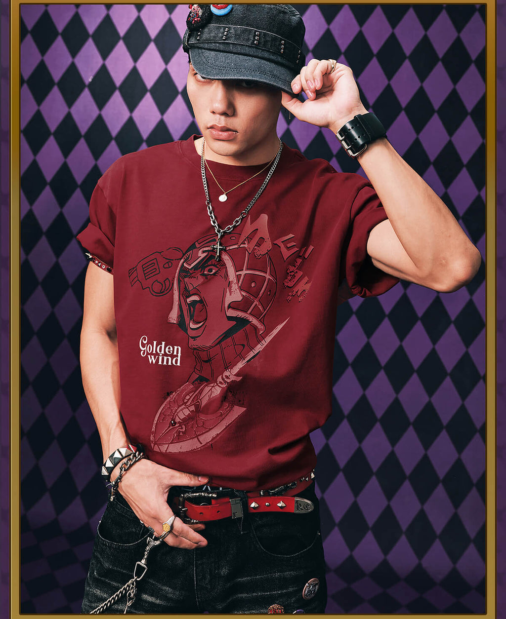 MEDM × JOJO Vintage Washed Character Print Tee