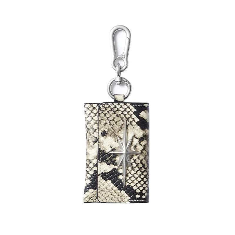 Remedy Metal Studded Keychain Coin Card Leather Wallet