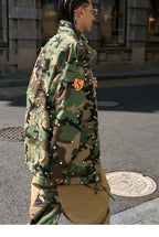 STEEPC Camouflage Pearl Studded M65 Field Jacket