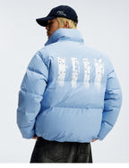 MEDM Rhinestone Studded Logo Down Jacket