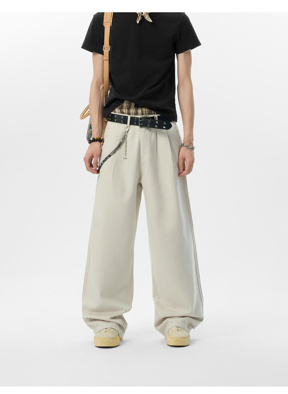 JHYQ Lyocell Double Pleated Suit Pants