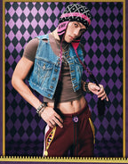 MEDM × JOJO Studded Plaid Ear Flap Beanie