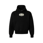 YADcrew Pearl and Embroidered Logo Puzzle Hoodie