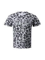 KARMANISTIC Leopard Print Slim Fit Stretch Tee