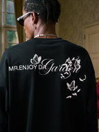 MEDM Big M Butterfly Vine Embroidered Long Sleeve Tee
