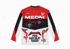 MEDM Biker Color Block Waffle Long Sleeve Jersey