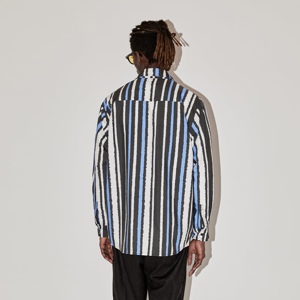 EMPTY REFERENCE Oil Painting Stripes Long Sleeved Shirt