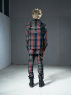VENTUREK Tartan Check Embroidered Fringe Jacket