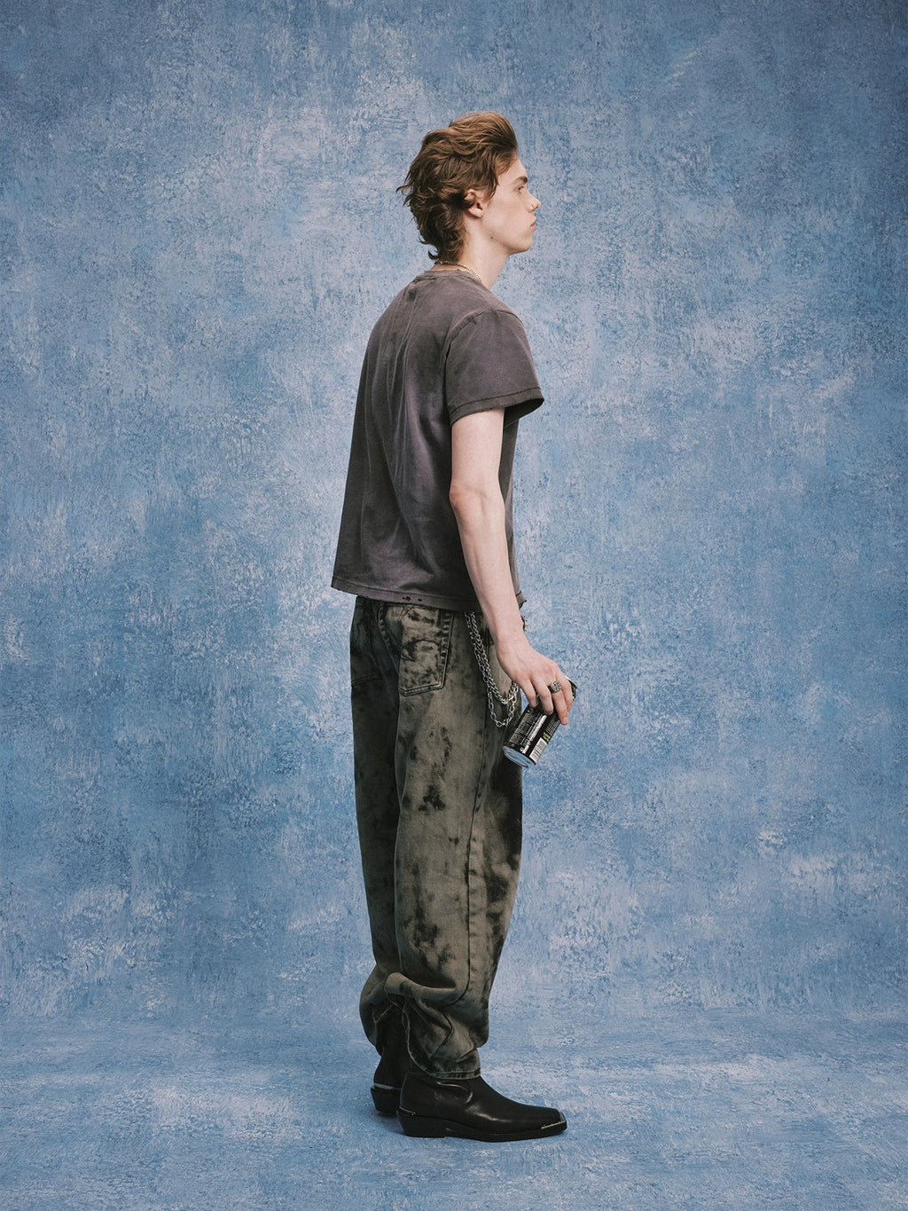 SOD Co. NUMB Print Distressed Washed Tee