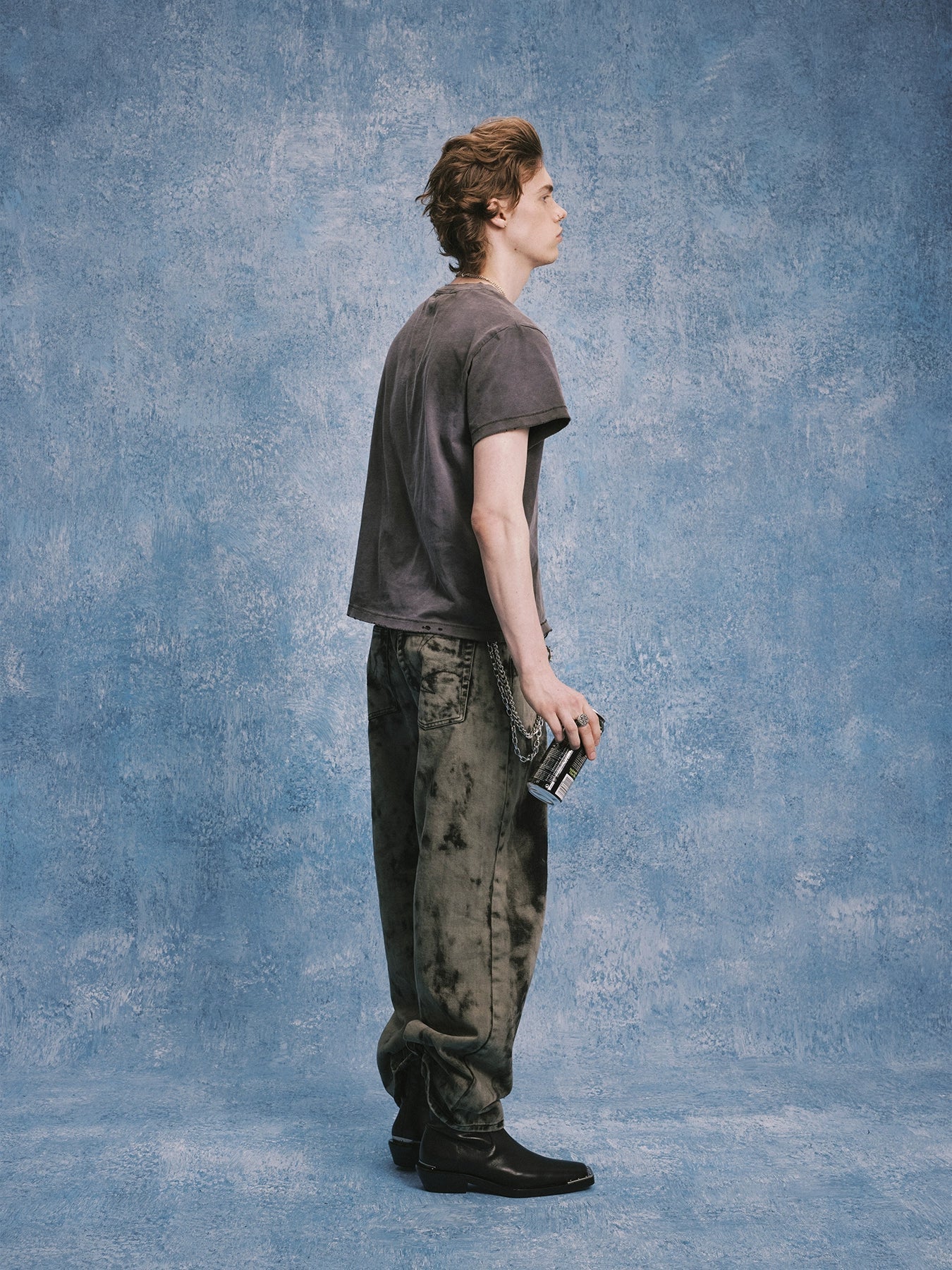 SOD Co. NUMB Print Distressed Washed Tee