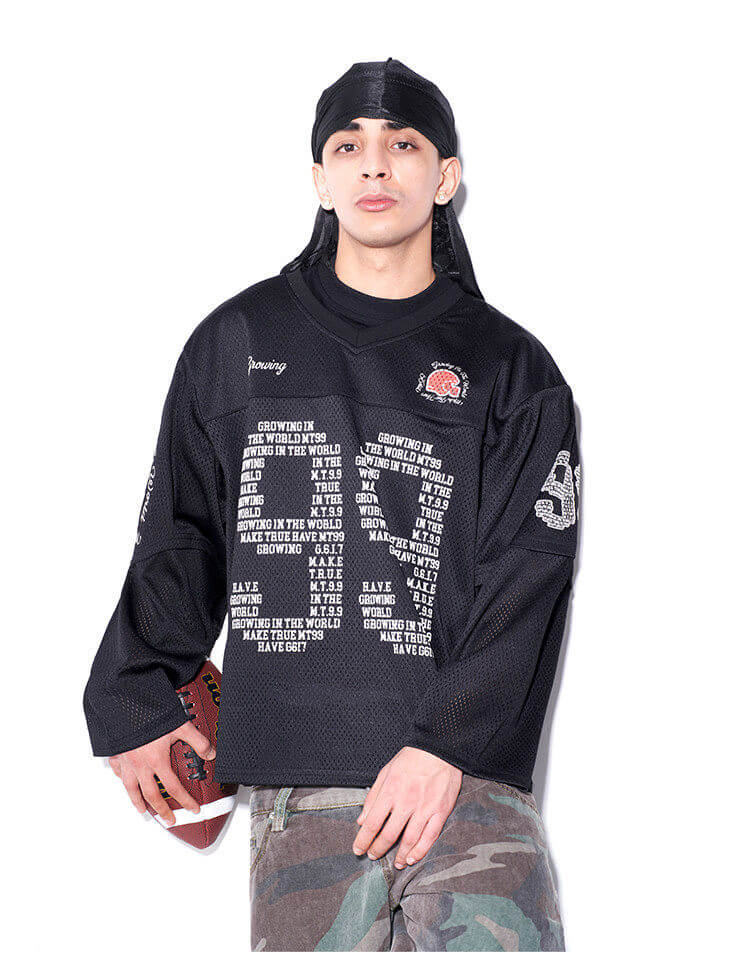 F3F Select 99 V Neck Mesh Long Sleeve Jersey