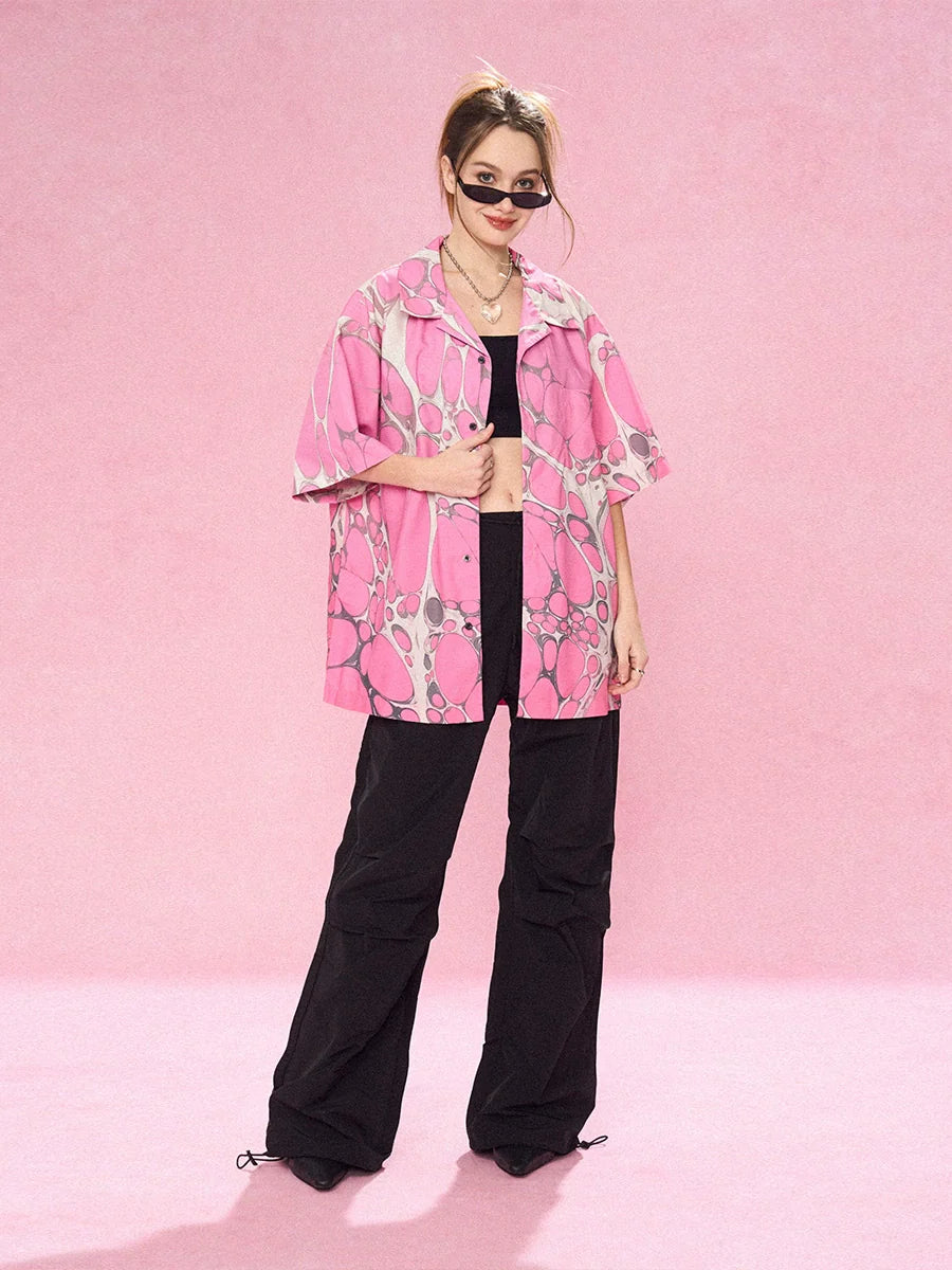 EMPTY REFERENCE Cell Full Print Short Sleeve Shirt