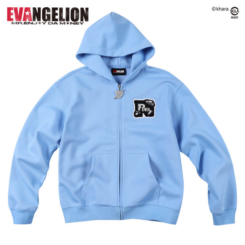 MEDM x EVA NEVER END Character Print Detachable Velcro Patch Zip Up Hoodie