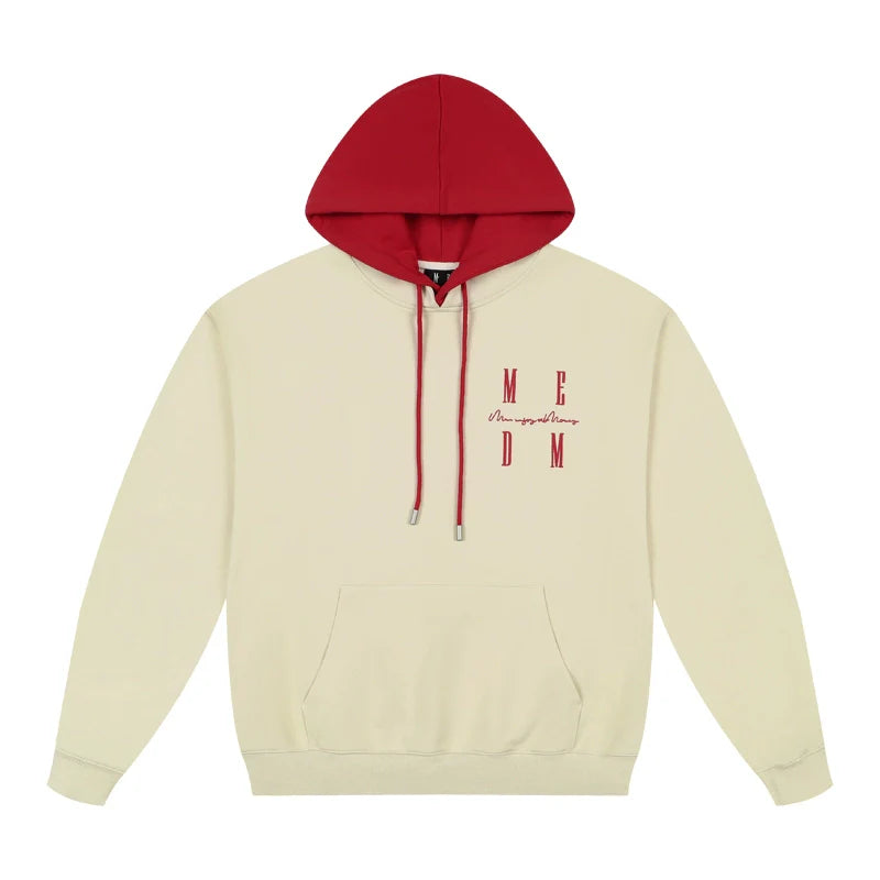 MEDM Layered Look Color Block Hoodie