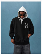 MEDM Layered Look Color Block Hoodie