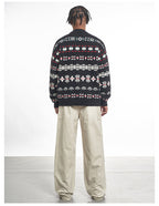 F3F Select Snowflake Button Knit Cardigan