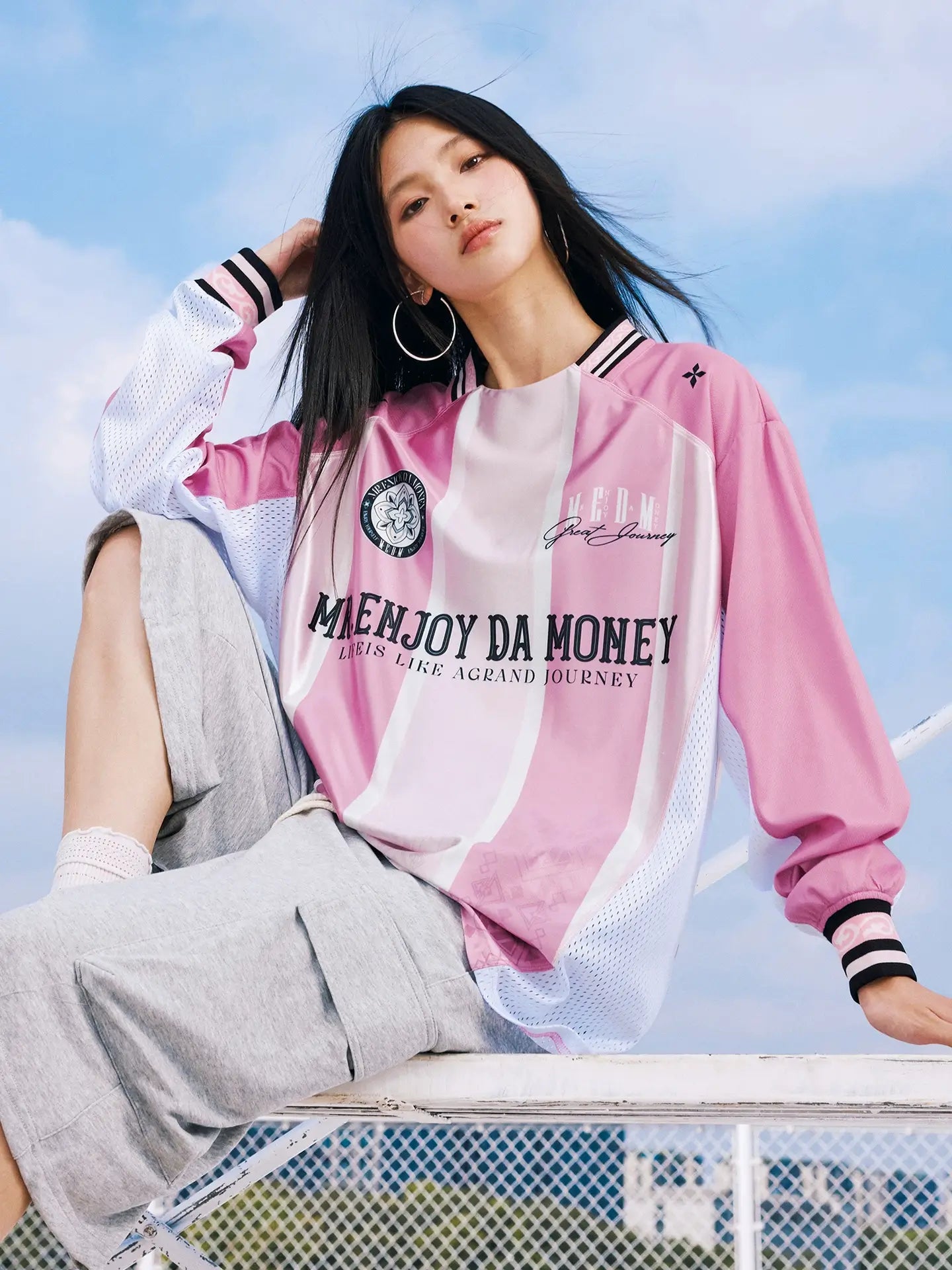MEDM Ethnic Pattern Long Sleeve Jersey