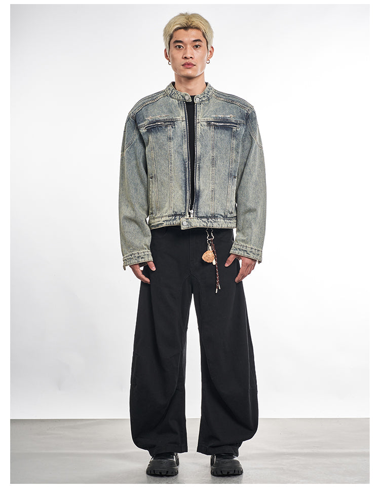 F3F Select Metal Decoration Washed Denim Jacket
