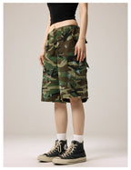 Remedy Paint Stained Camouflage Work Cargo Shorts