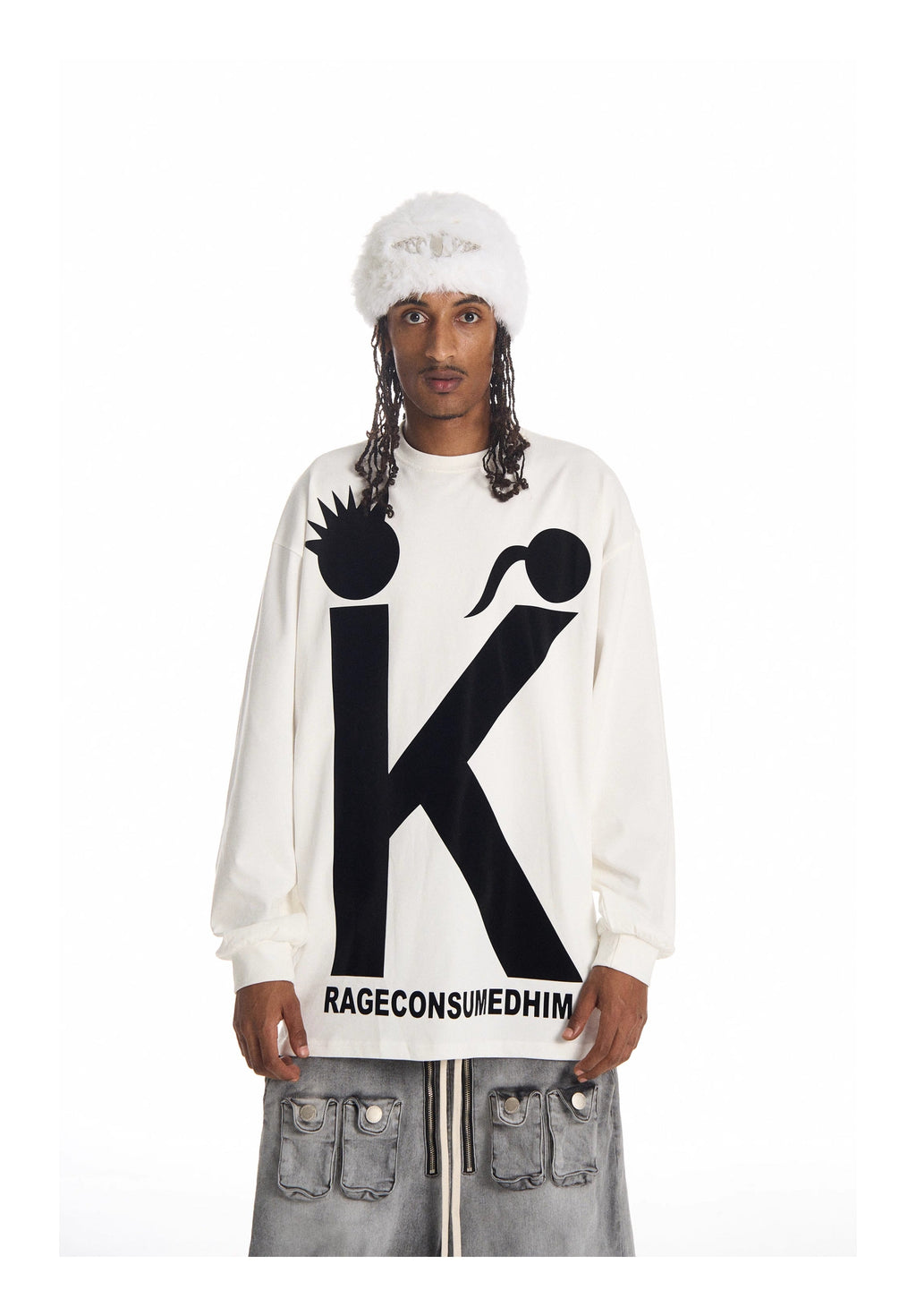KARMANISTIC Big K Logo Long Sleeve Tee
