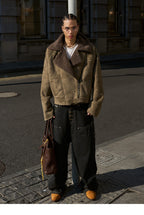 STEEPC Suede Shearling Jacket
