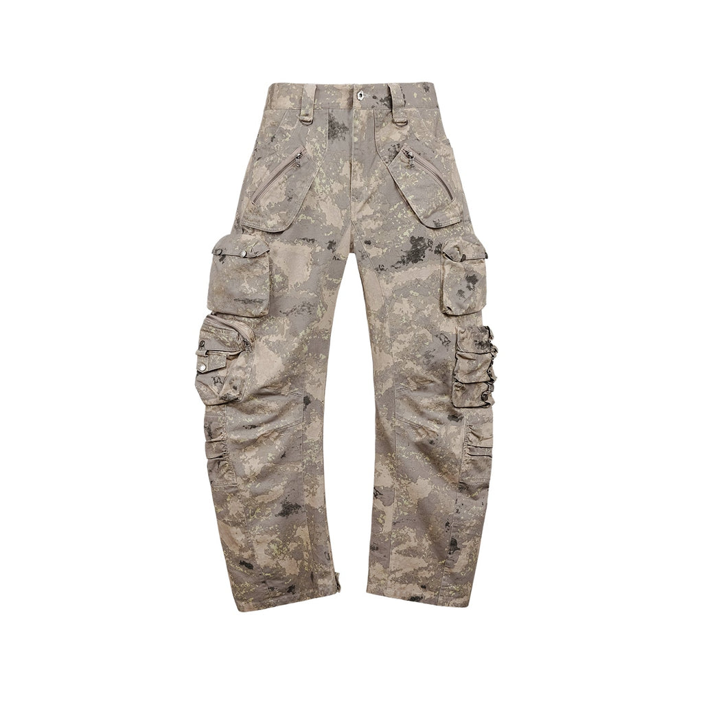 UNDERWATER Desert Camouflage 3D Cut Multi Pocket Work Cargo Pants