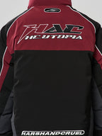 Harsh and Cruel Patchwork Embroidered Racing Down Jacket