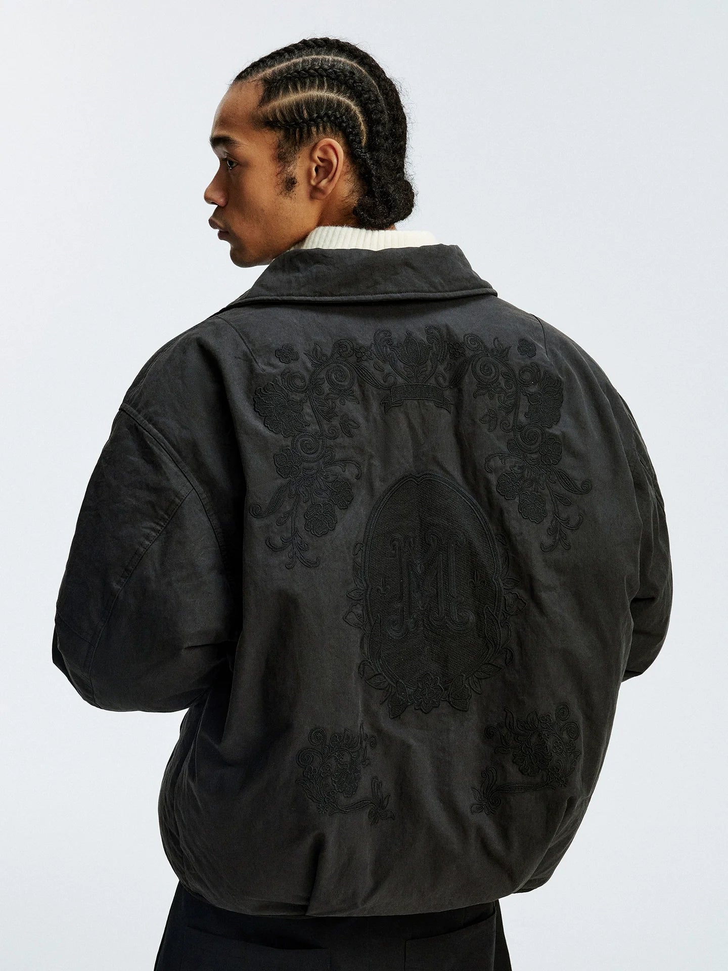 MEDM Floral Embroidered Puffer Jacket