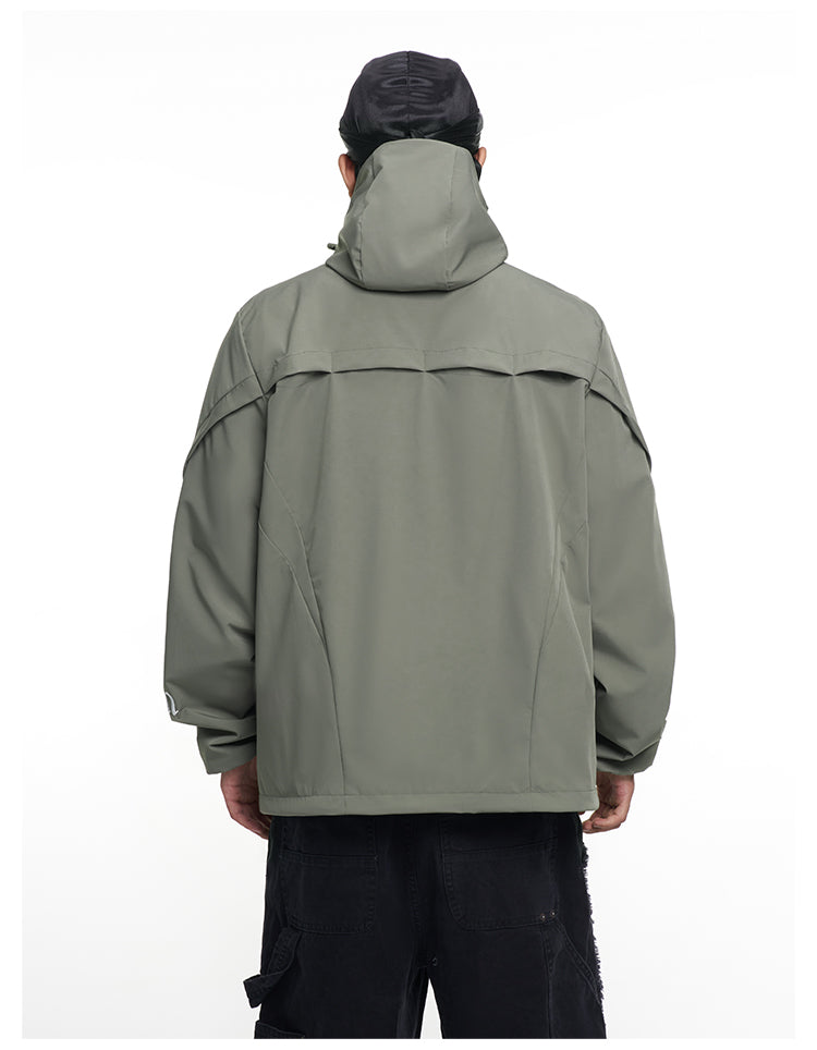 F3F Select Functional Drawstring Hooded Technical Jacket