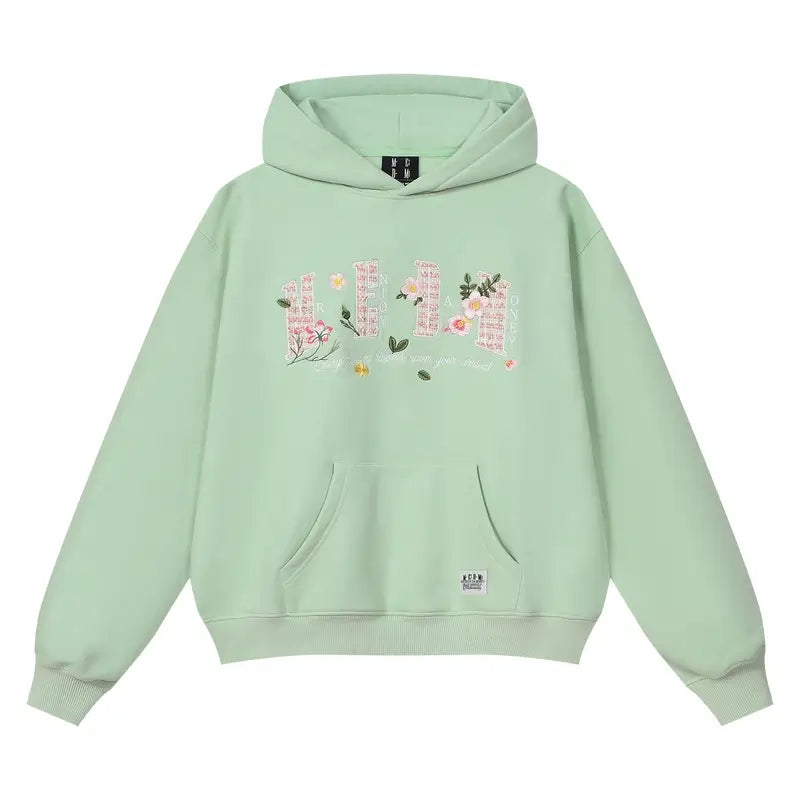 MEDM Mini Patchwork Floral Embroidered Hoodie