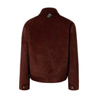 YADcrew Red Faux Horsehair Racing Jacket