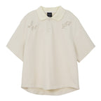JHYQ Beaded Embroidery Short Sleeved Polo