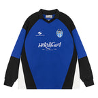 Harsh and Cruel Retro Stitching Two Pieces L/S Jersey