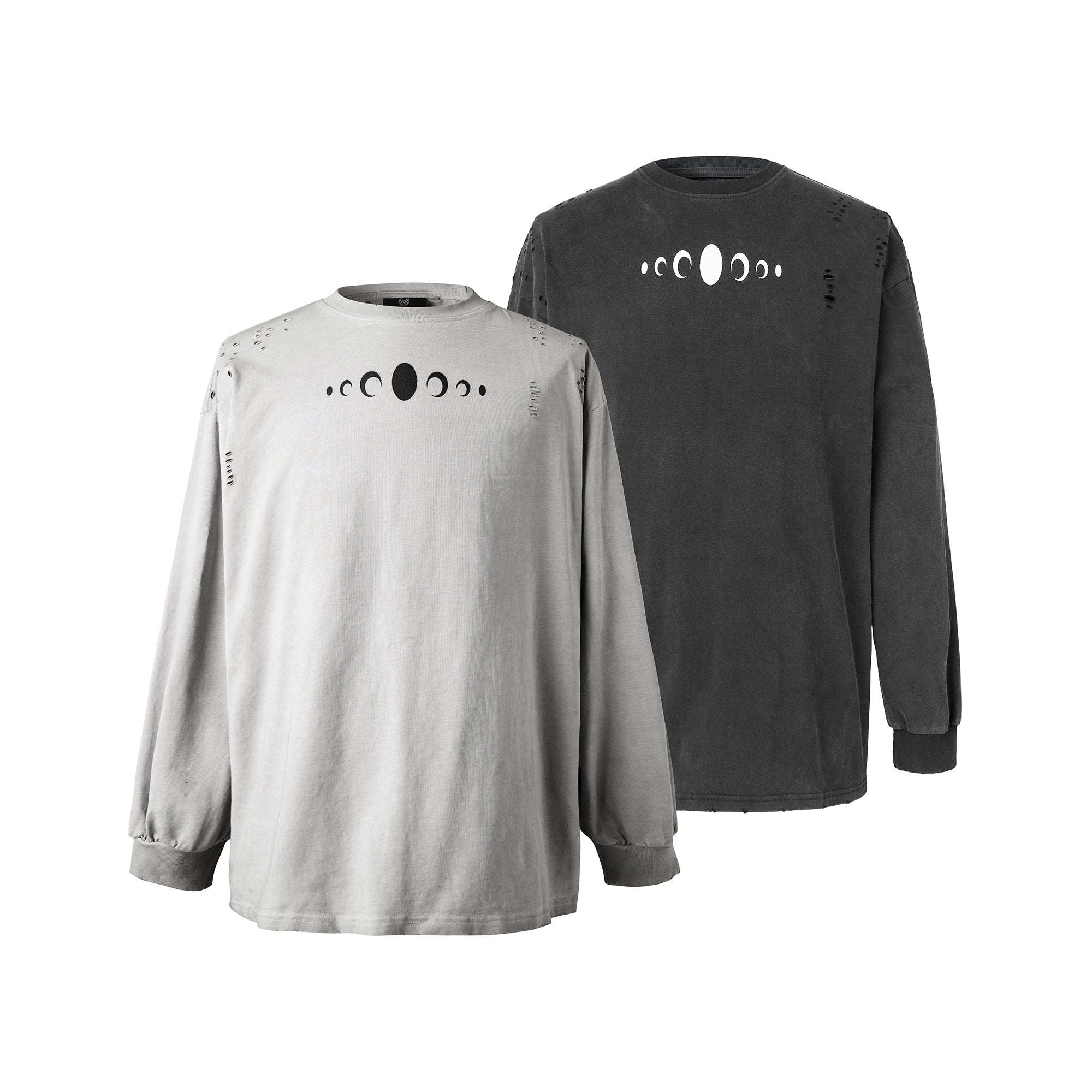 KARMANISTIC Standard Logo Washed Distressed Long Sleeve Tee