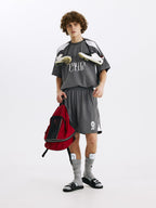 TBALLER Mesh Patchwork Color Blocking Soccer Jersey
