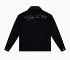 MEDM Star Studded Leather Patch Detroit Jacket