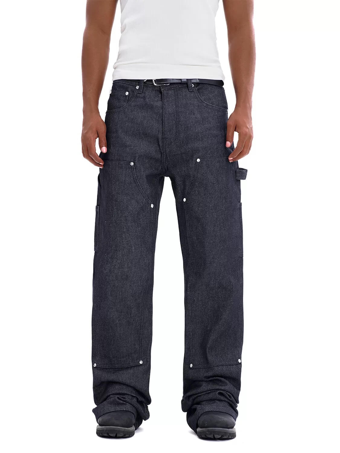 F3F Select High Rise Baggy Double Knee Painter Jeans