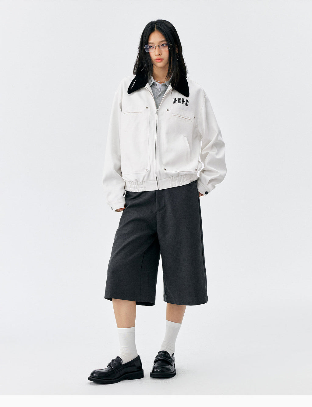MEDM Studded Harrington Jacket